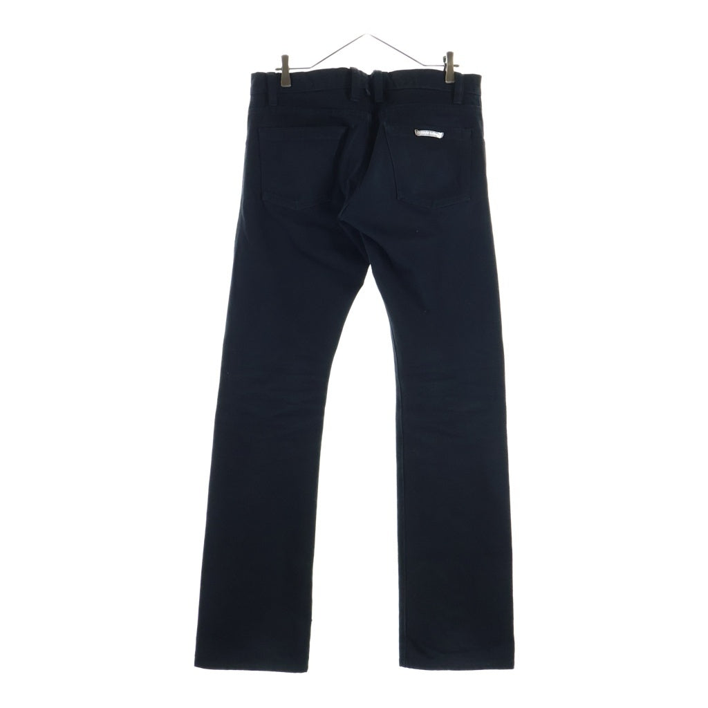 CHROME HEARTS(クロムハーツ) CRS BTN DENIM PANTS クロスボールボタン スクロールラベル ボタンフライデニムパンツ ブラック