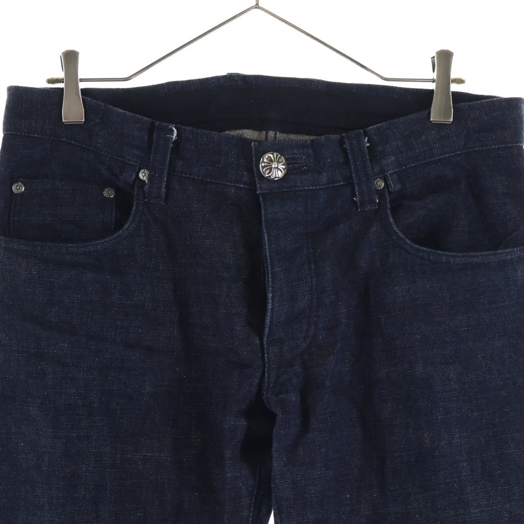 CHROME HEARTS(クロムハーツ) FLARE DNM PANTS CRS BTN INDIGO クロスボタンウォッシュドフレアデニムパンツ インディゴ