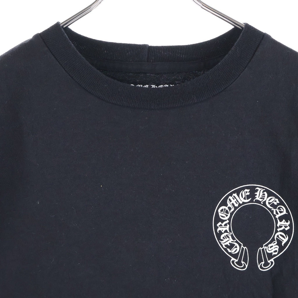 CHROME HEARTS(クロムハーツ) CH T-SHRT バックアーチロゴ プリント クルーネック半袖Tシャツカットソー ブラック