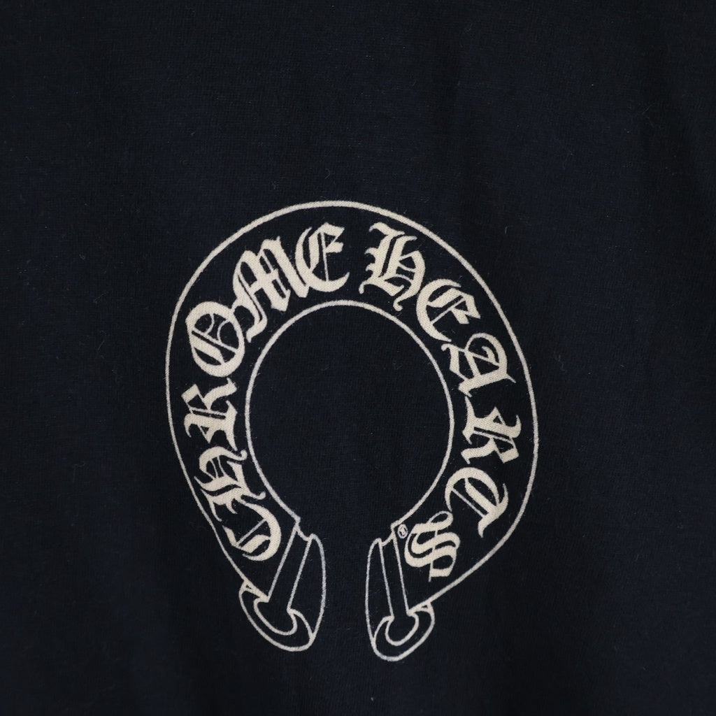 CHROME HEARTS(クロムハーツ) Horseshoe Short Sleeve Tee ホースシュー バックスクロールラベル 半袖Tシャツ カットソー ブラック