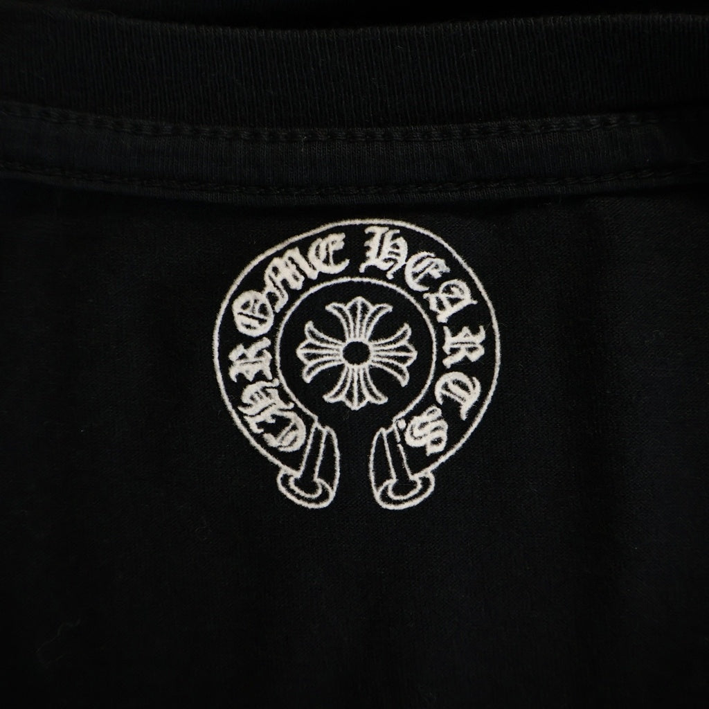 CHROME HEARTS(クロムハーツ) Horseshoe Short Sleeve Tee ホースシュー バックスクロールラベル 半袖Tシャツ カットソー ブラック