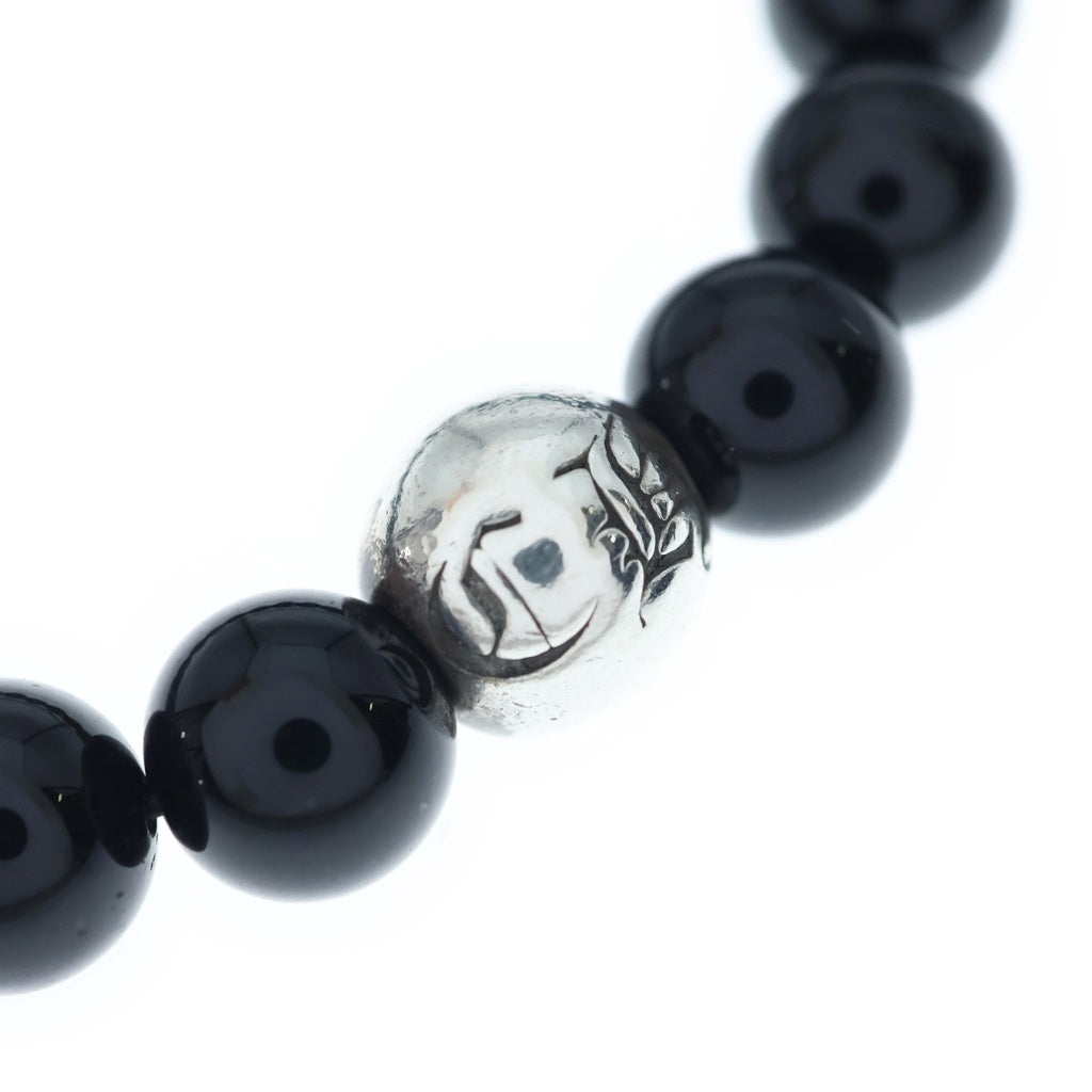CHROME HEARTS(クロムハーツ) 10mm BEAD ビーズブレスレット ブラック