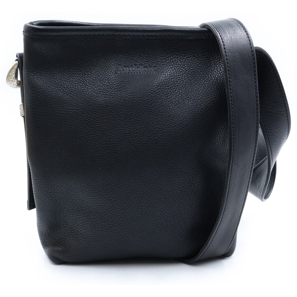 Antidote BUYERS CLUB(アンチドートバイヤーズクラブ) Western Buckle Shoulder Bag ウエスタンバックル レザー ショルダーバッグ ブラック