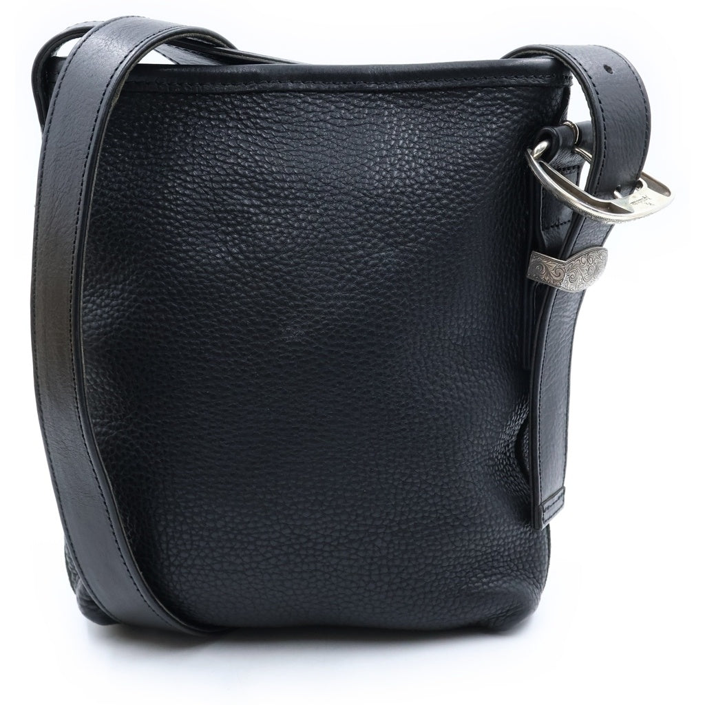 Antidote BUYERS CLUB(アンチドートバイヤーズクラブ) Western Buckle Shoulder Bag ウエスタンバックル レザー ショルダーバッグ ブラック