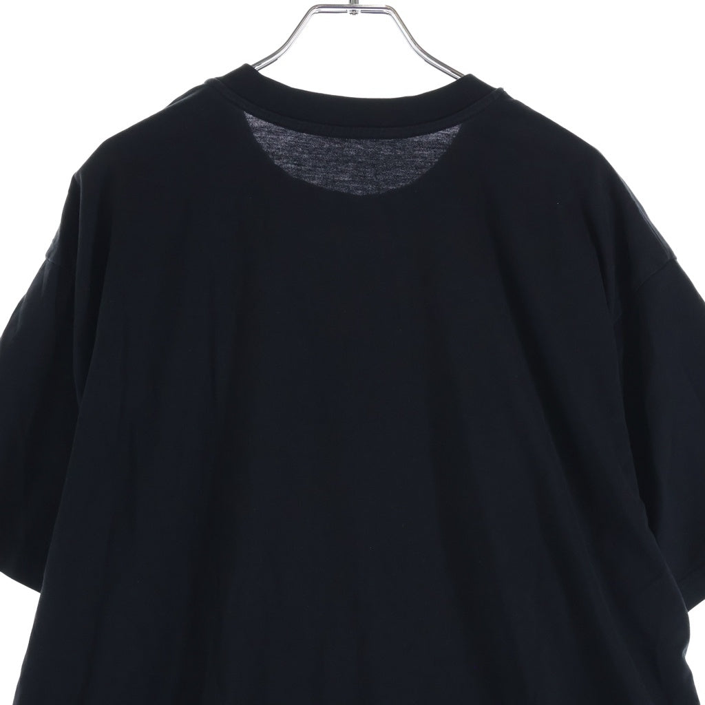 GIVENCHY(ジバンシィ) ヴィンテージ ロゴプリント コットン 半袖Tシャツ ブラック BM70CU3002