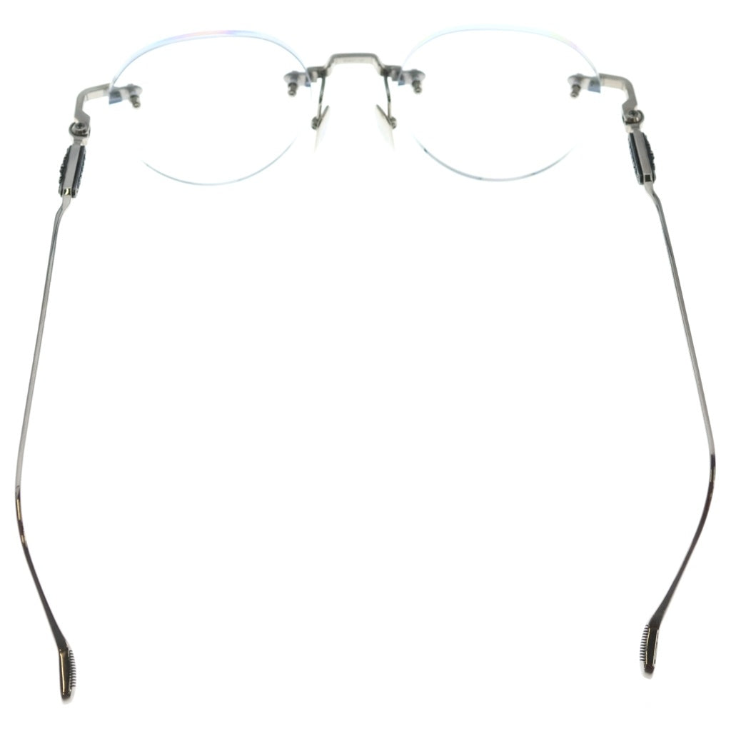 CHROME HEARTS(クロムハーツ) SOFFFFFFFFERS I フローラル ボストン型 リムレスメガネ シルバー