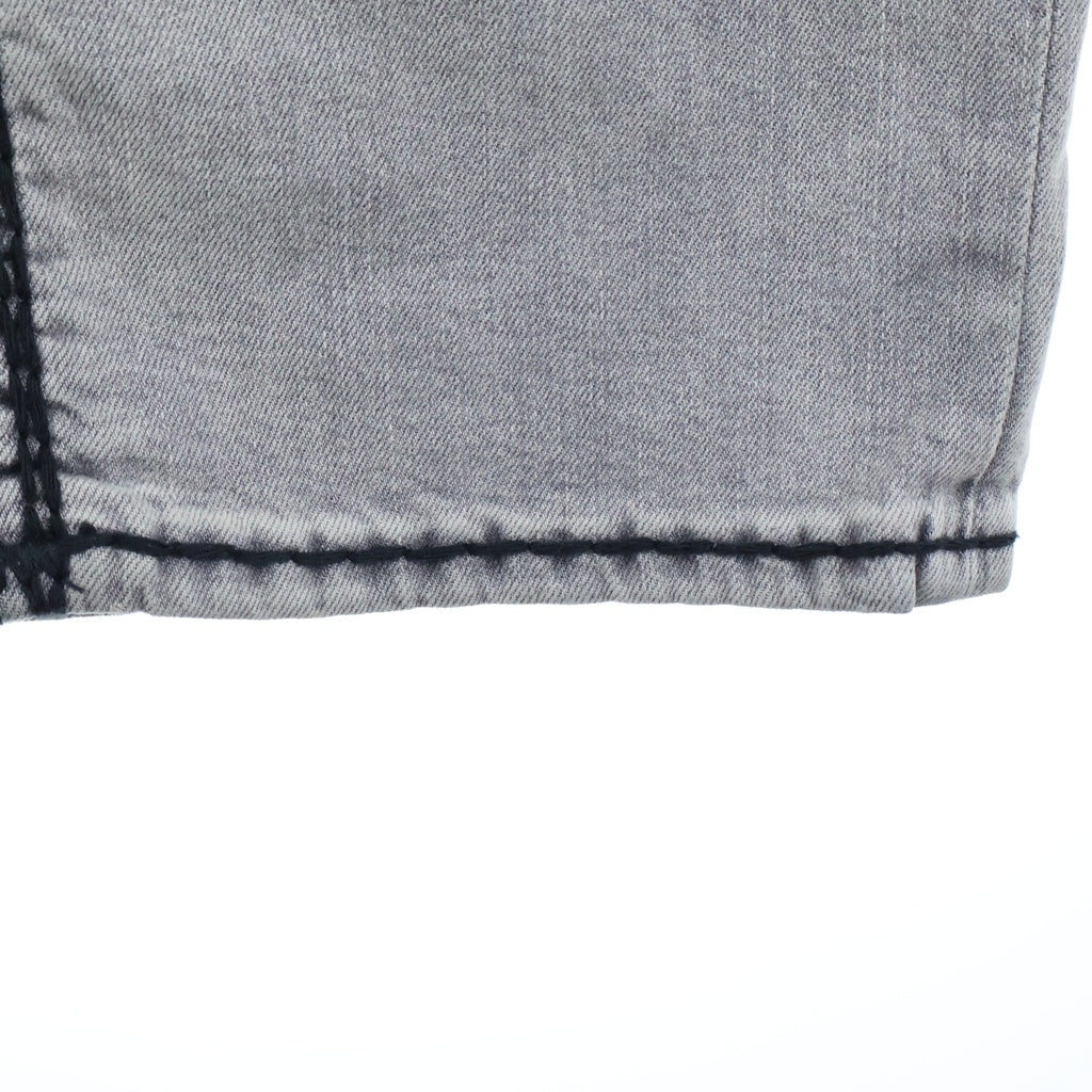 TRUE RELIGION(トゥルーレリジョン) RICKY SUPER QT STRAIGHT JEANS ストレートデニムパンツ グレー TRUE460