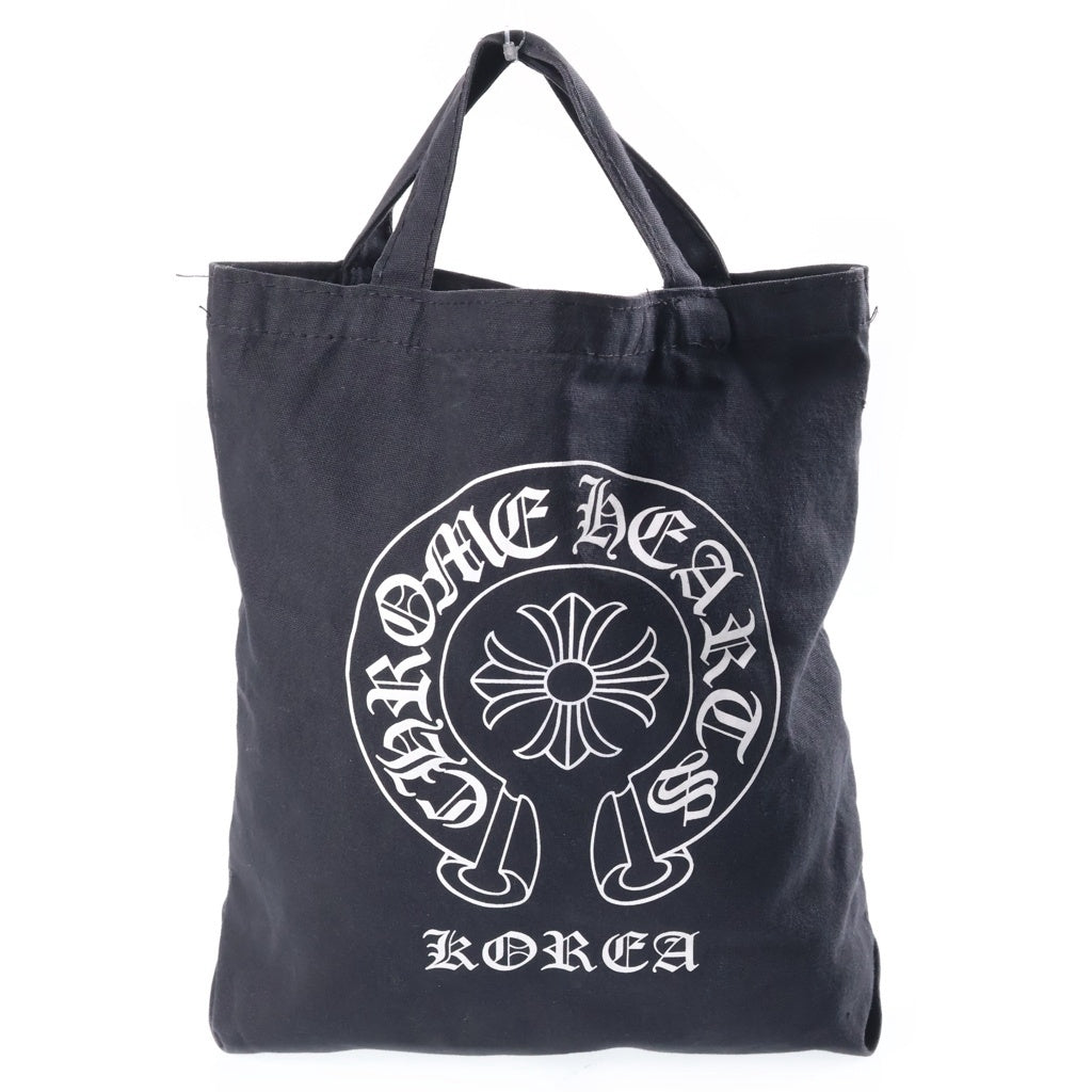 CHROME HEARTS(クロムハーツ) 韓国限定 ホースシュープリント トートバッグ ブラック