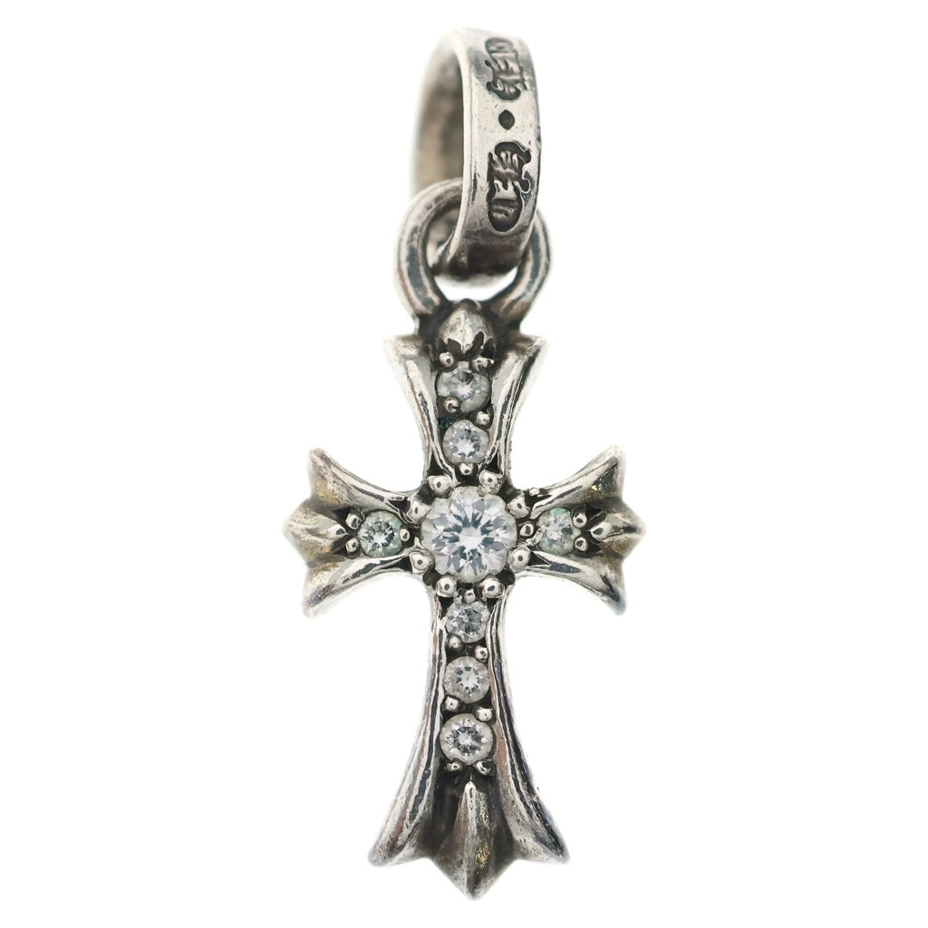 CHROME HEARTS(クロムハーツ) CRS BBYFAT P DMND ベイビーファットクロス PAVEダイヤ ペンダントトップ シルバーBCA234