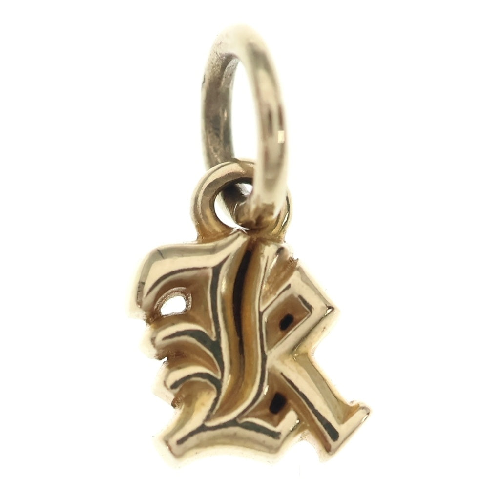 CHROME HEARTS(クロムハーツ) 22K STACK ALPHABET アルファベットスタックチャーム Kイニシャルゴールドネックレストップ