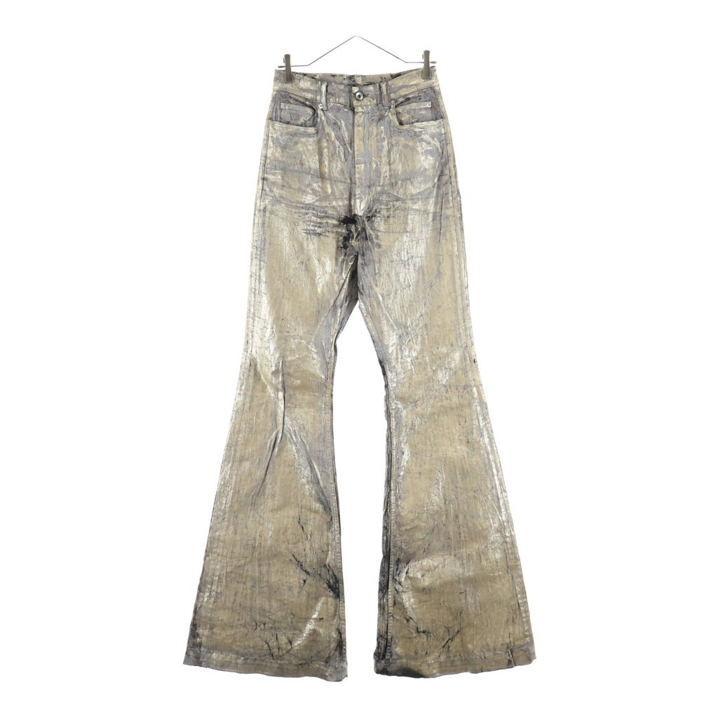 Rick Owens(リックオウエンス) 25SS BOLAN メタリック ボラン パンツ シルバー RR01E5309 SGMC