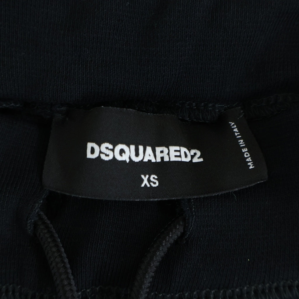 DSQUARED2(ディースクエアード) スウェットハーフカーゴパンツ ブラック S80MU0034 D25007