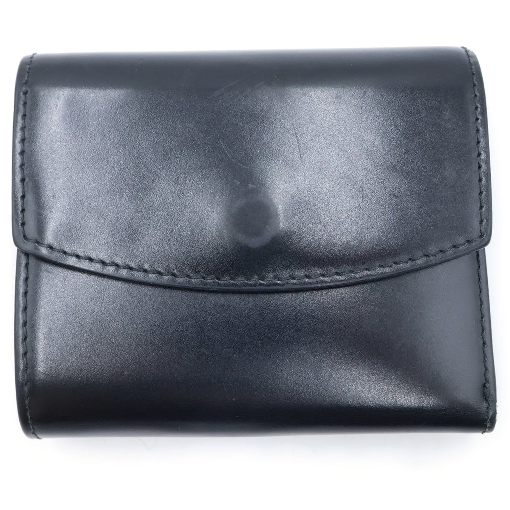 Maison Martin Margiela(メゾンマルタンマルジェラ) 4ステッチ 三つ折りレザー財布 ブラック レディース