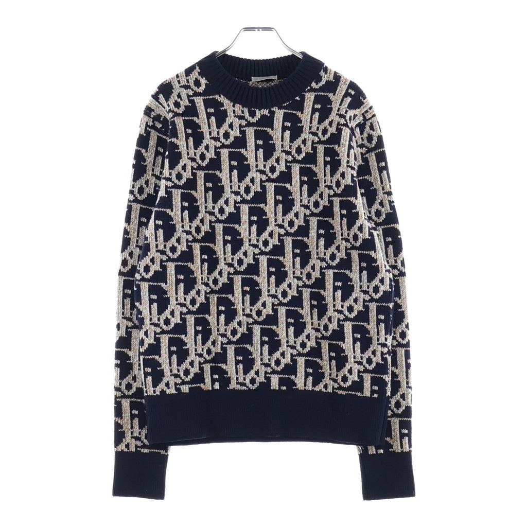 DIOR(ディオール) オブリーク クルーネックニット セーター ネイビー 193M638AT393