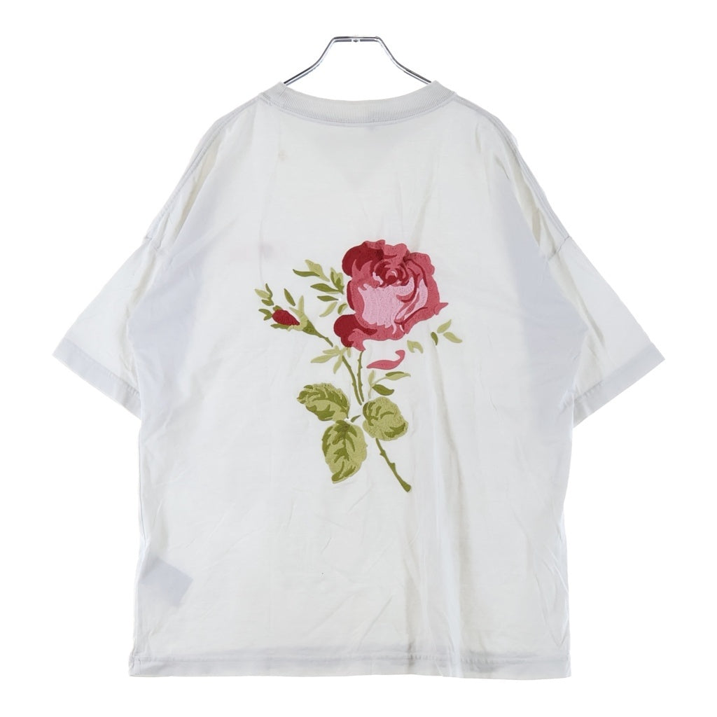 DIOR(ディオール) 22AW ロゴ刺繍半袖Tシャツ カットソー ホワイト 243J685A0677
