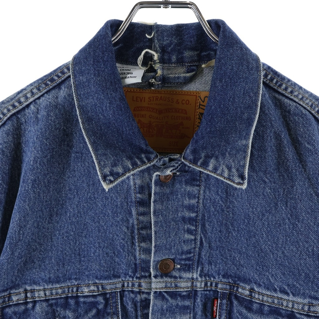 VETEMENTS(ヴェトモン) ×Levi's TRIBAL DENIM JACKET リーバイス トライバル 再構築 デニムジャケット インディゴ MAH19JA210