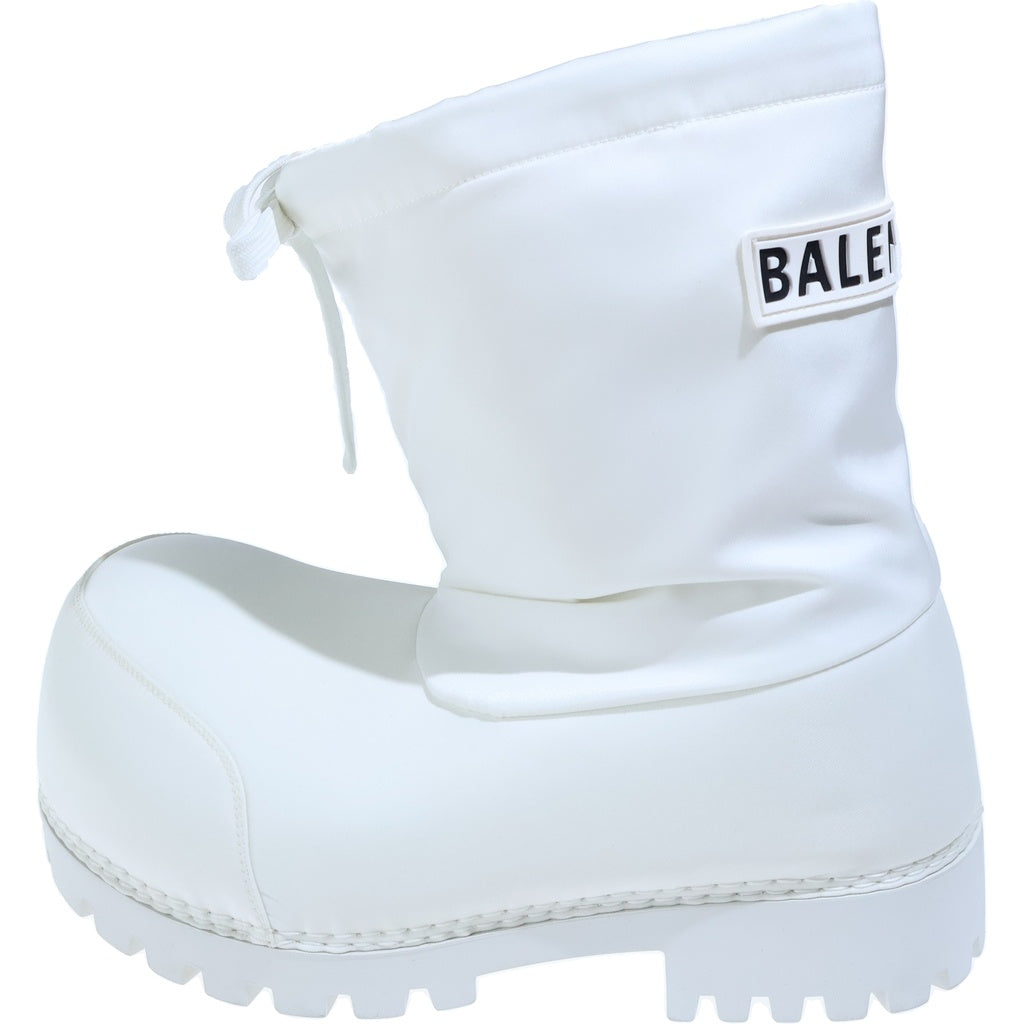 BALENCIAGA(バレンシアガ) ALASKA アラスカ ロゴデザイン ナイロンブーツ ホワイト 813293769