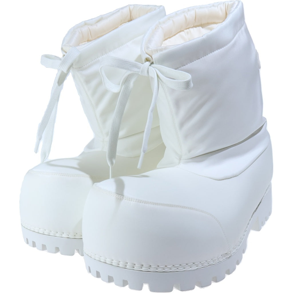 BALENCIAGA(バレンシアガ) ALASKA アラスカ ロゴデザイン ナイロンブーツ ホワイト 813293769