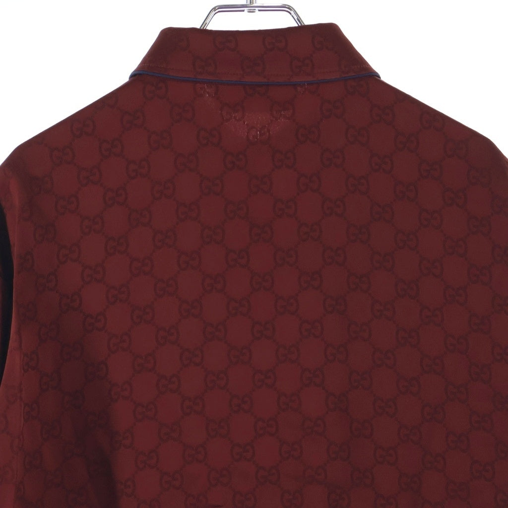 GUCCI(グッチ) GG総柄 レーヨン 長袖シャツ レッド レディース 836292 Z7ADF