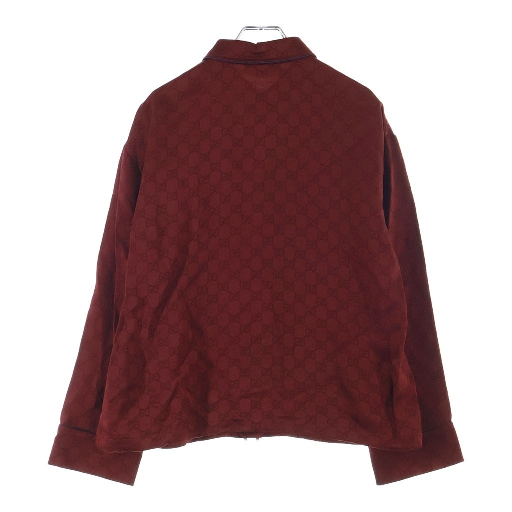 GUCCI(グッチ) GG総柄 レーヨン 長袖シャツ レッド レディース 836292 Z7ADF