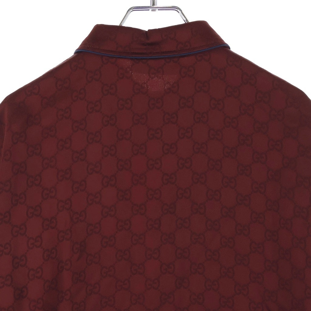 GUCCI(グッチ) GG総柄 レーヨン 長袖シャツ レッド レディース 836292 Z7ADF
