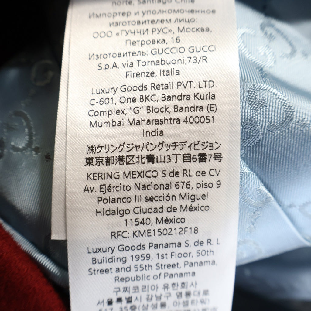 GUCCI(グッチ) ホースビットデザイン GGロゴデザイン ウールコート レッド 842516ZARFV レディース