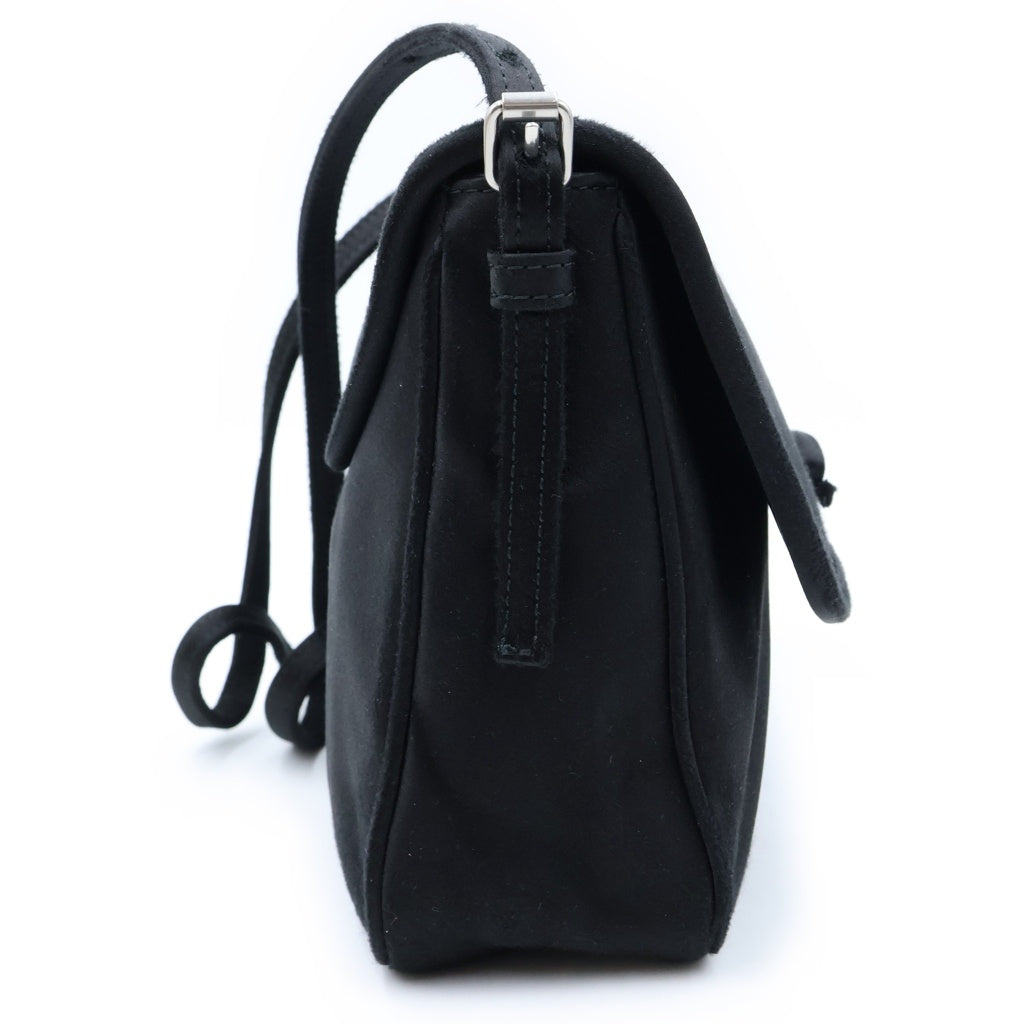 BALENCIAGA(バレンシアガ) LEOPOLDA POCHETTE サテン ショルダーバッグ ブラック 791997 レディース