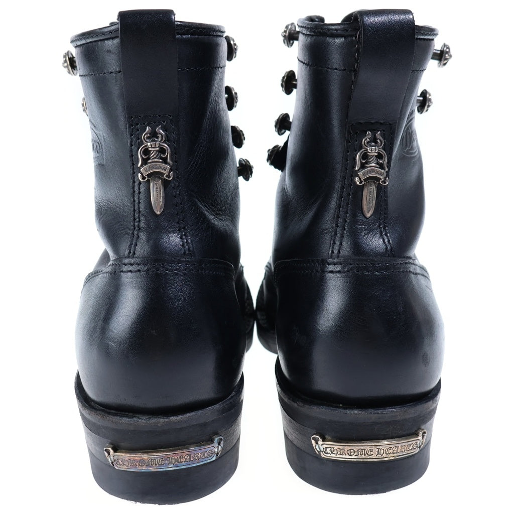 CHROME HEARTS(クロムハーツ) ×WESCO JOBMASTER ウエスコ ジョブマスター レザーブレードレースアップ レザーブーツ ブラック