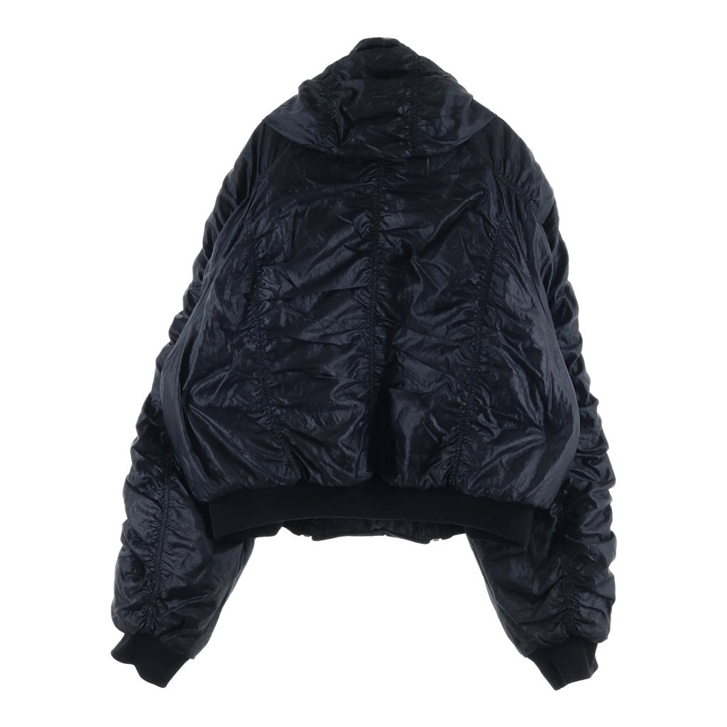 THUG CLUB(サグクラブ) 24AW NYLON JUMPER ダブルジップナイロンボンバージャケット ブラック TC24JP1001