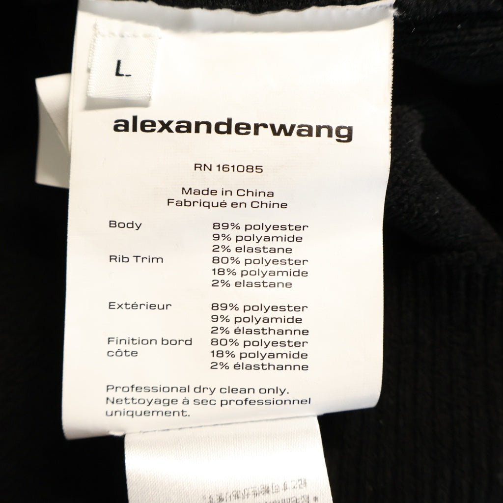 ALEXANDER WANG(アレキサンダーワン) エンボスロゴ クルーネックニット セーター ブラック 1LC3231017