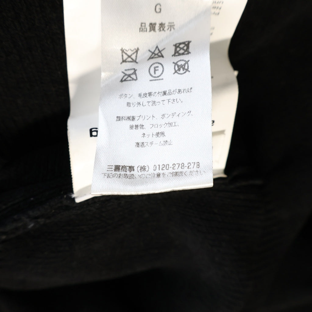 ALEXANDER WANG(アレキサンダーワン) エンボスロゴ クルーネックニット セーター ブラック 1LC3231017