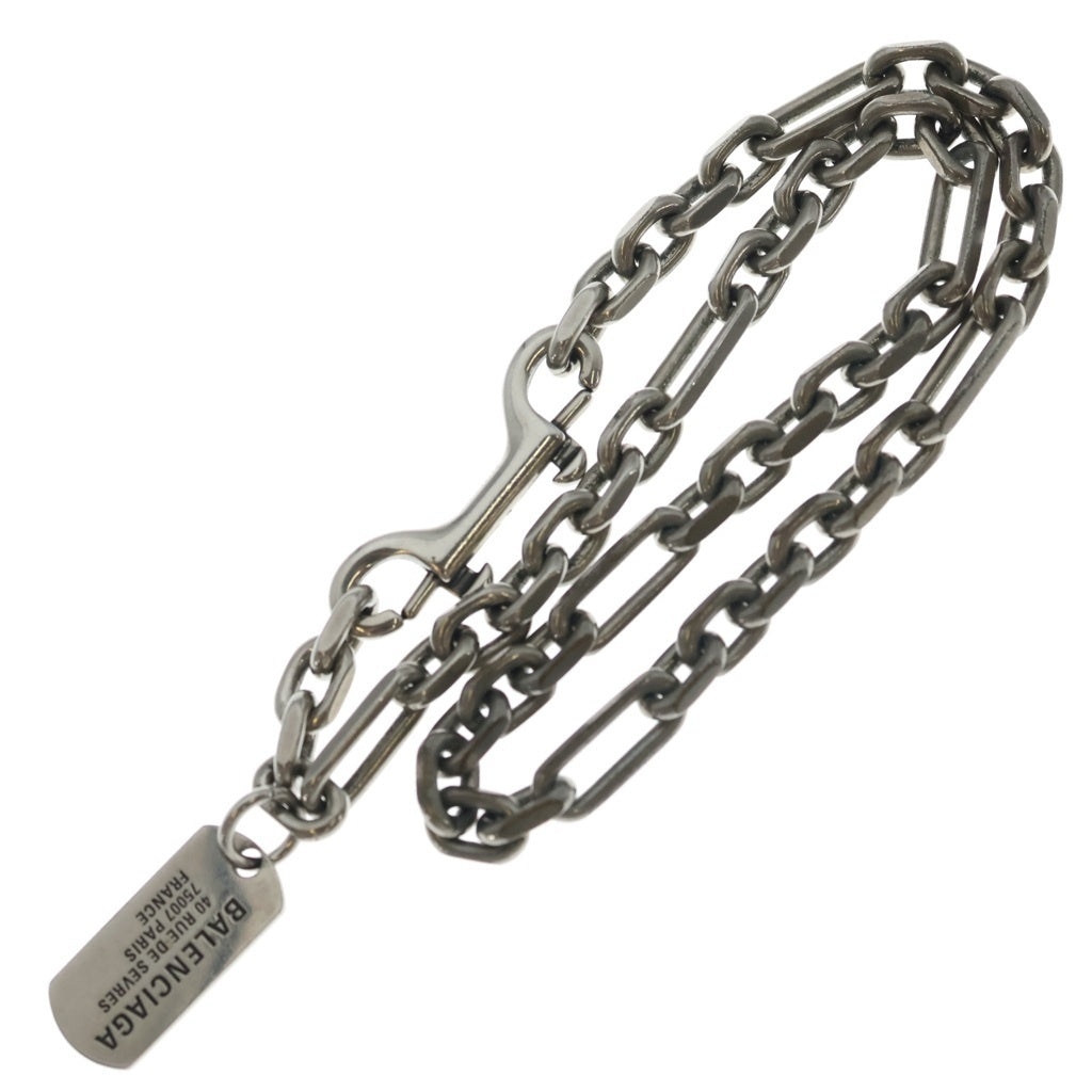 BALENCIAGA(バレンシアガ) TAGS タグ カラビナネックレス シルバー レディース