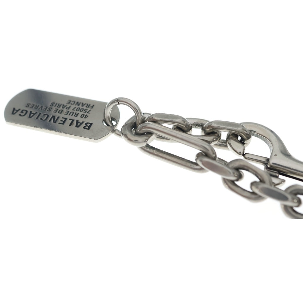 BALENCIAGA(バレンシアガ) TAGS タグ カラビナネックレス シルバー レディース