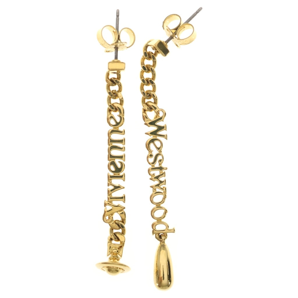 Vivienne Westwood(ヴィヴィアンウエストウッド) ロゴプレート ピアス ゴールド レディース