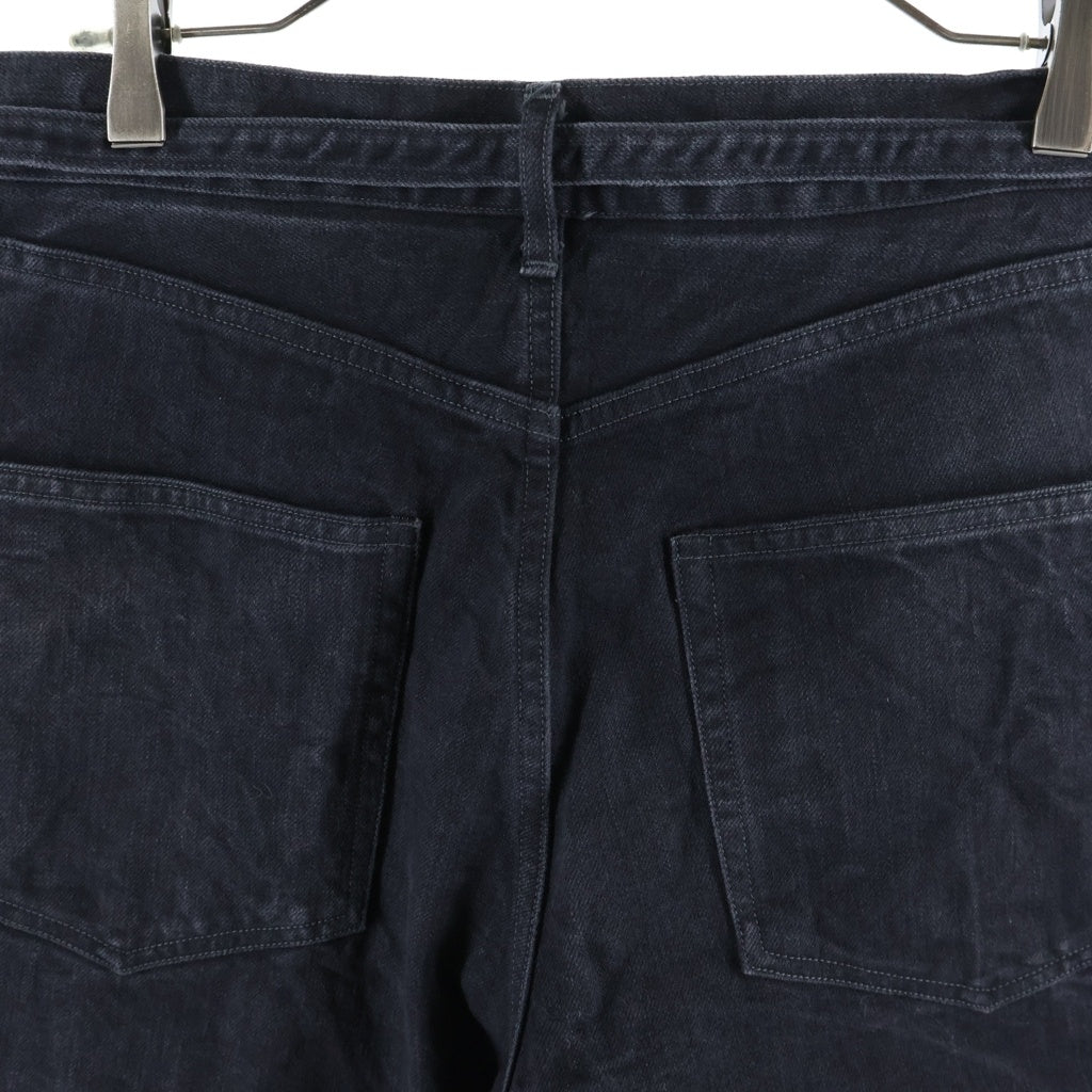 blurhms(ブラームス) 12.9oz Denim Bias Belted Pants ビアス ベルテッド デニムパンツ ブラック BHS26S012