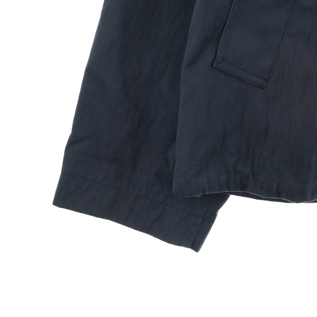 STUDIO NICHOLSON(スタジオニコルソン) DANI JACKET ダニー レザー切り替え ナイロンジャケット ブラック 51-10-652005