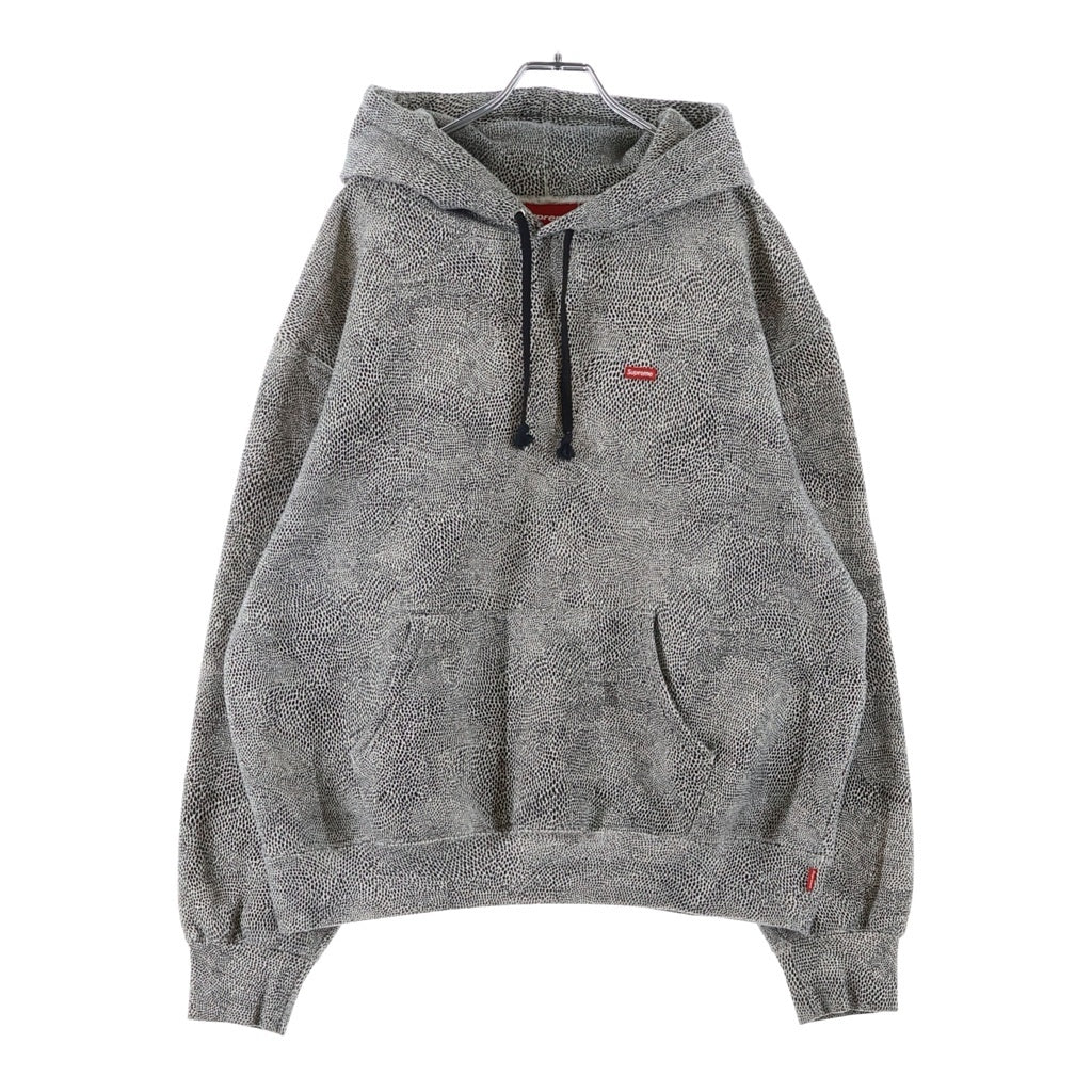 SUPREME(シュプリーム) 25SS Small Box Hooded Sweatshirt Snakeskin スモール ボックスロゴ スネークスキンデザイン フーデッド スウェット パーカー グレー