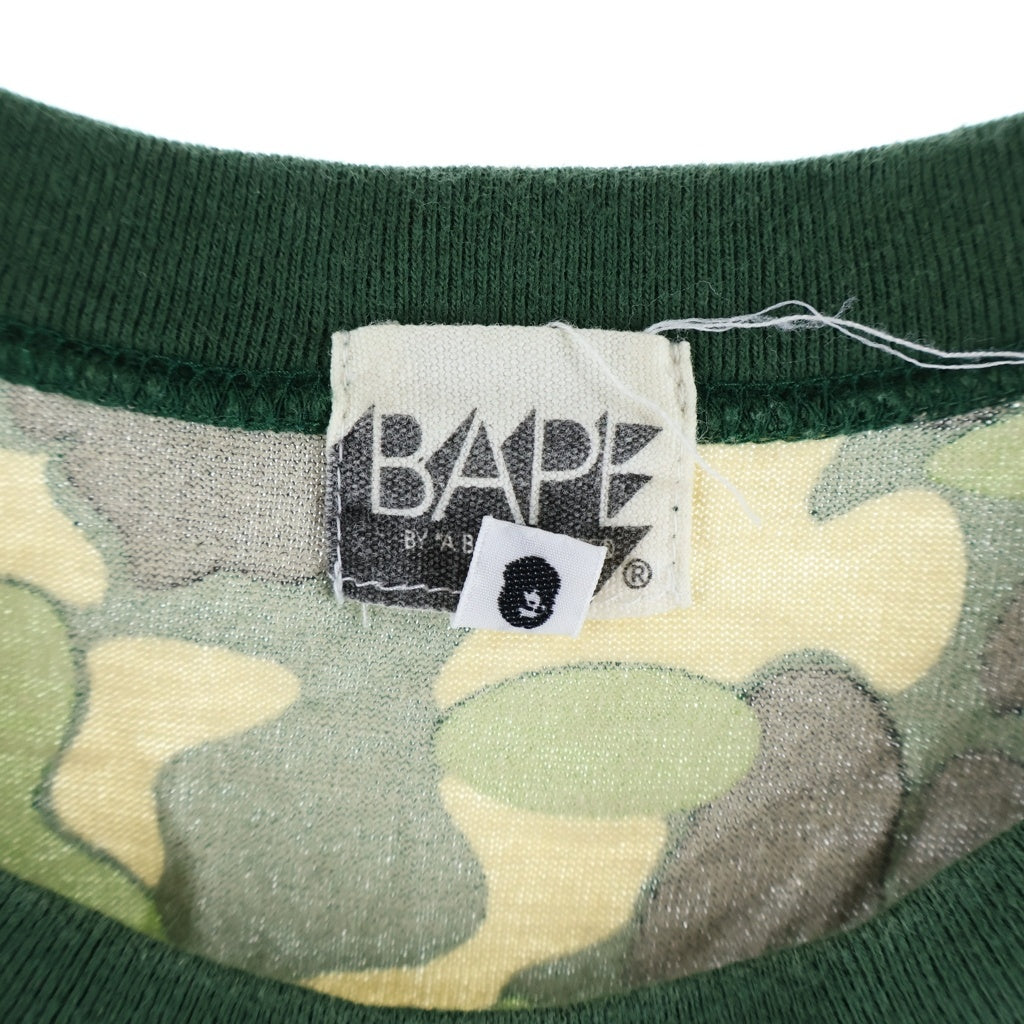 A BATHING APE(アベイシングエイプ) カモフラ タンクトップ カットソー グリーン