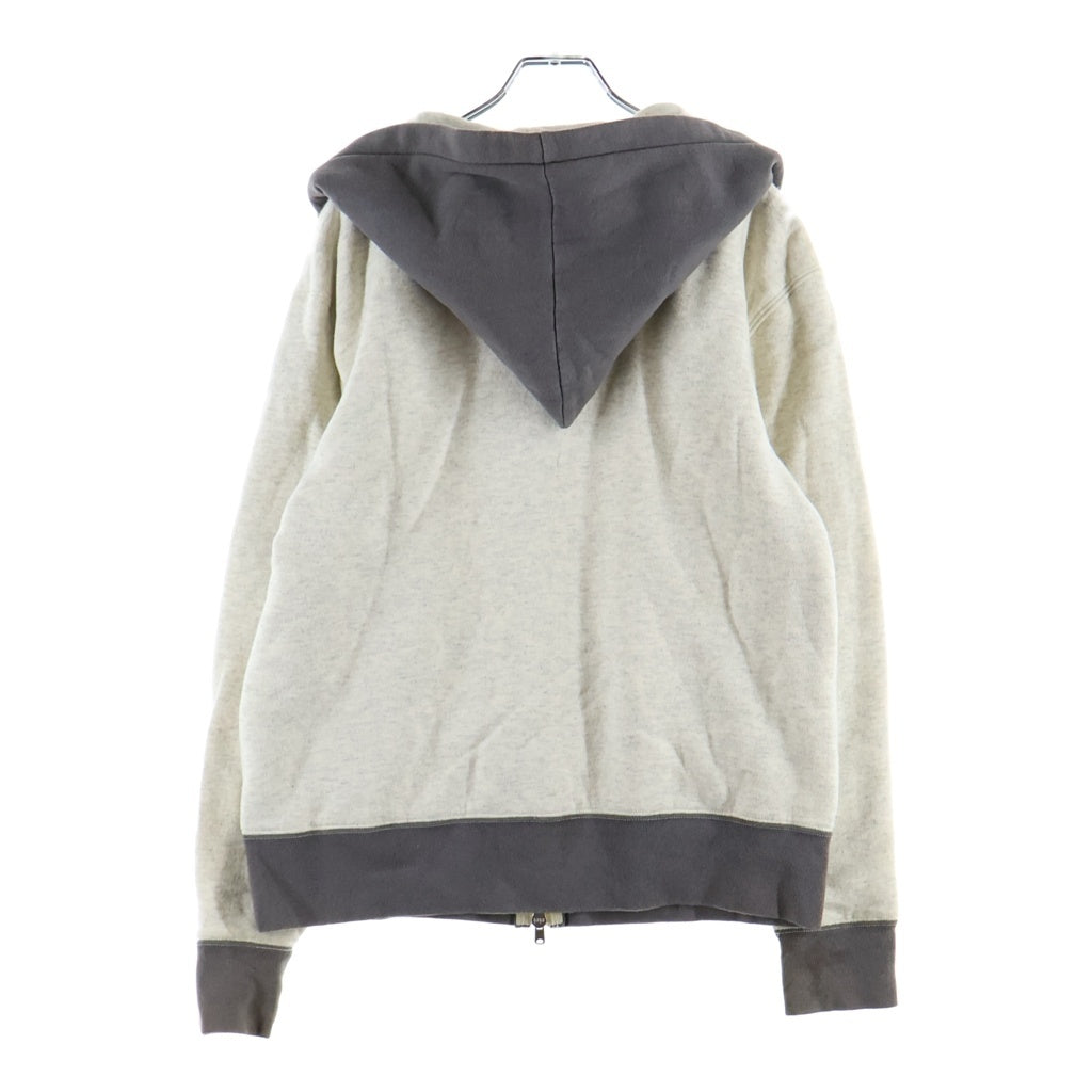 A BATHING APE(アベイシングエイプ) ダブルフェイス 後付けジップアップフーディー パーカー グレー