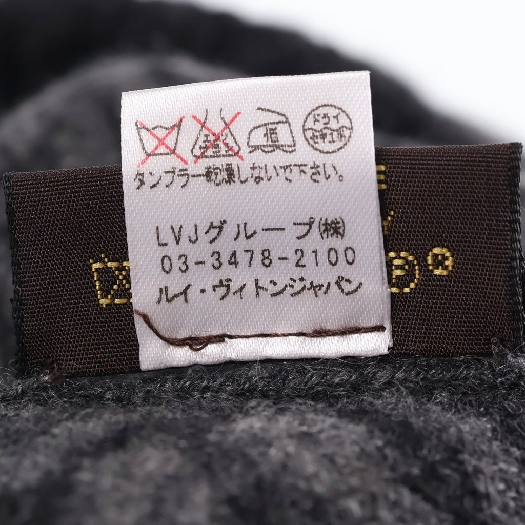 LOUIS VUITTON(ルイヴィトン) モノグラム カシミヤ ニット帽 帽子 グレー 408793 レディース