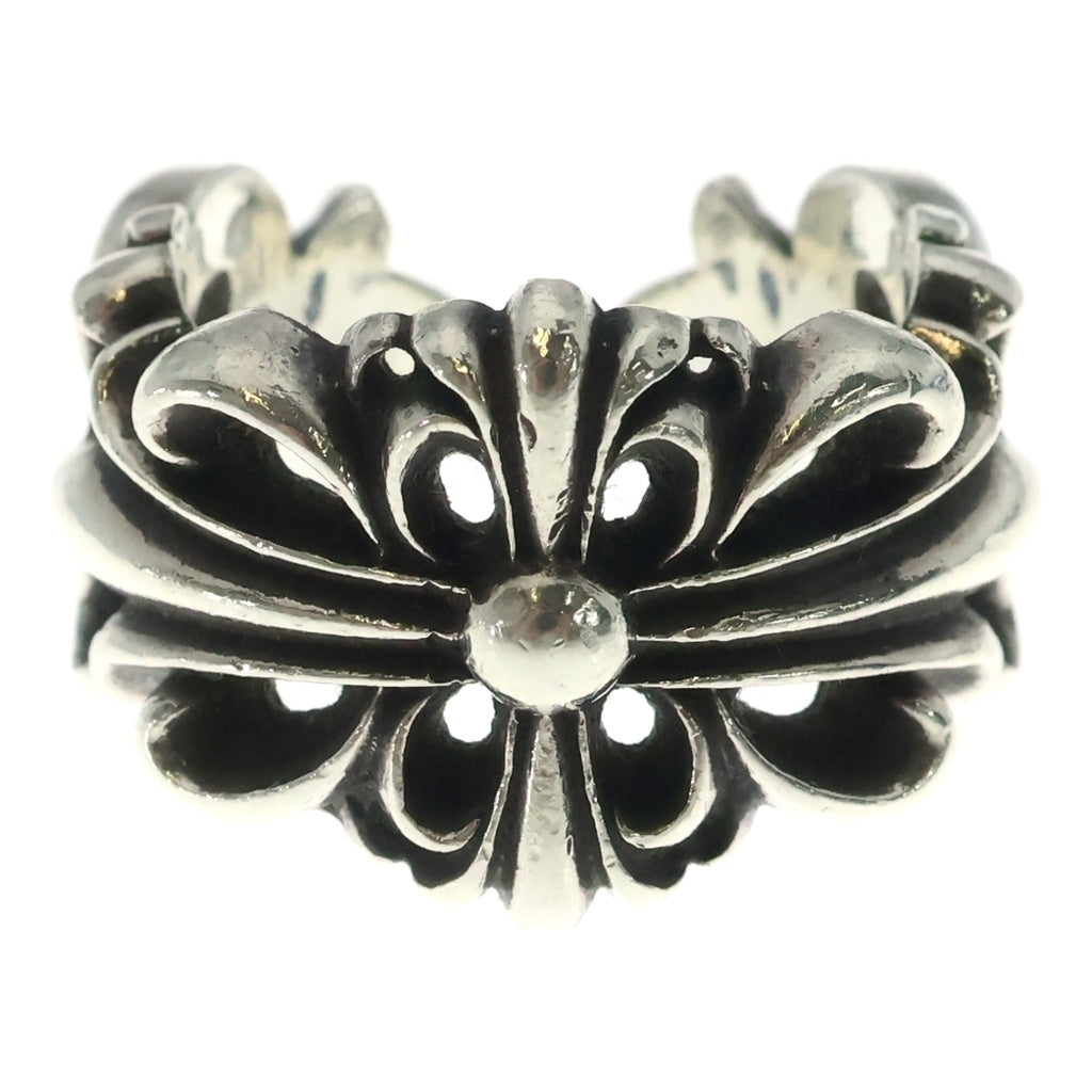 CHROME HEARTS(クロムハーツ) DBL FLRL CRS ダブルフローラルクロス リング シルバー BCA390