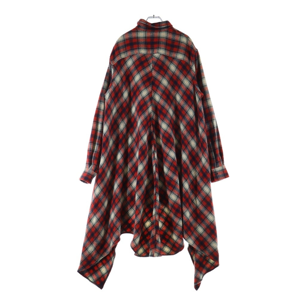 DSQUARED2(ディースクエアード) ウールロング長袖シャツ レッド S71DM0110 S48127