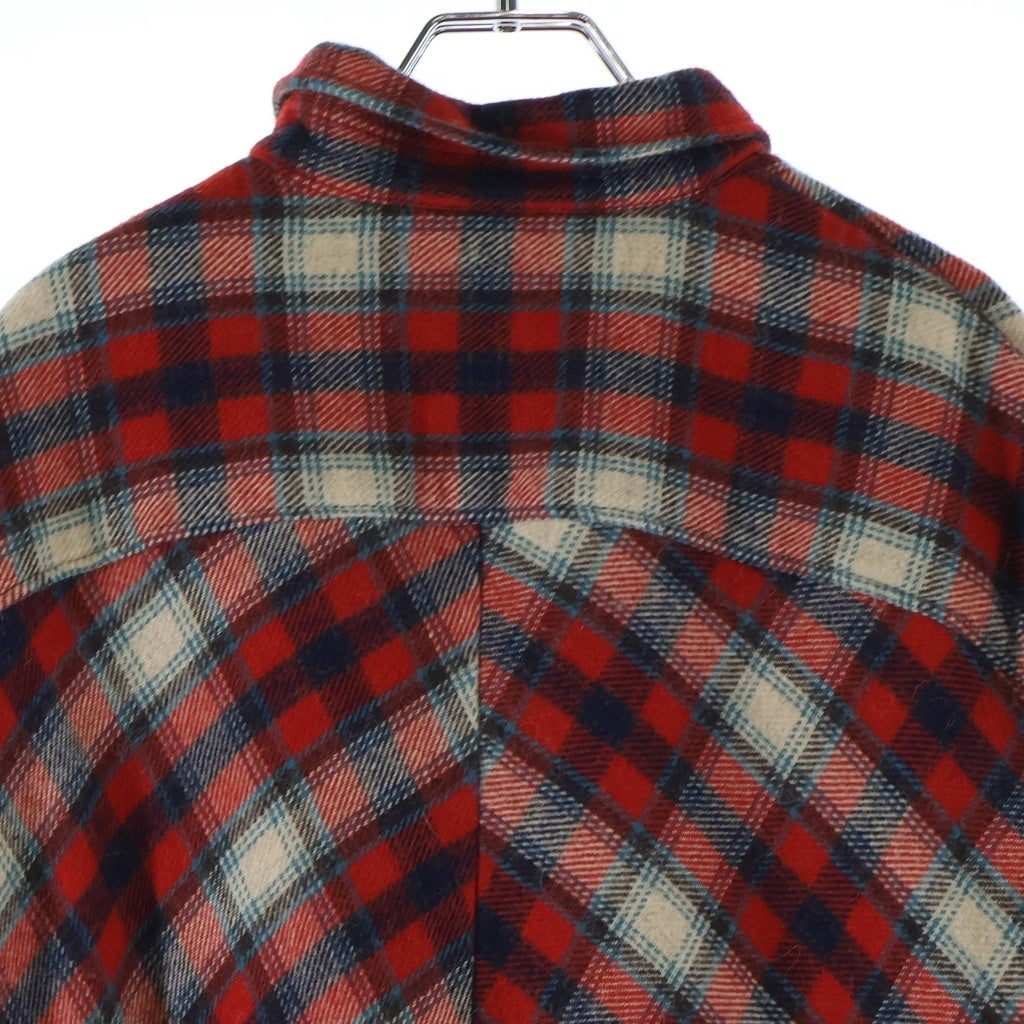 DSQUARED2(ディースクエアード) ウールロング長袖シャツ レッド S71DM0110 S48127