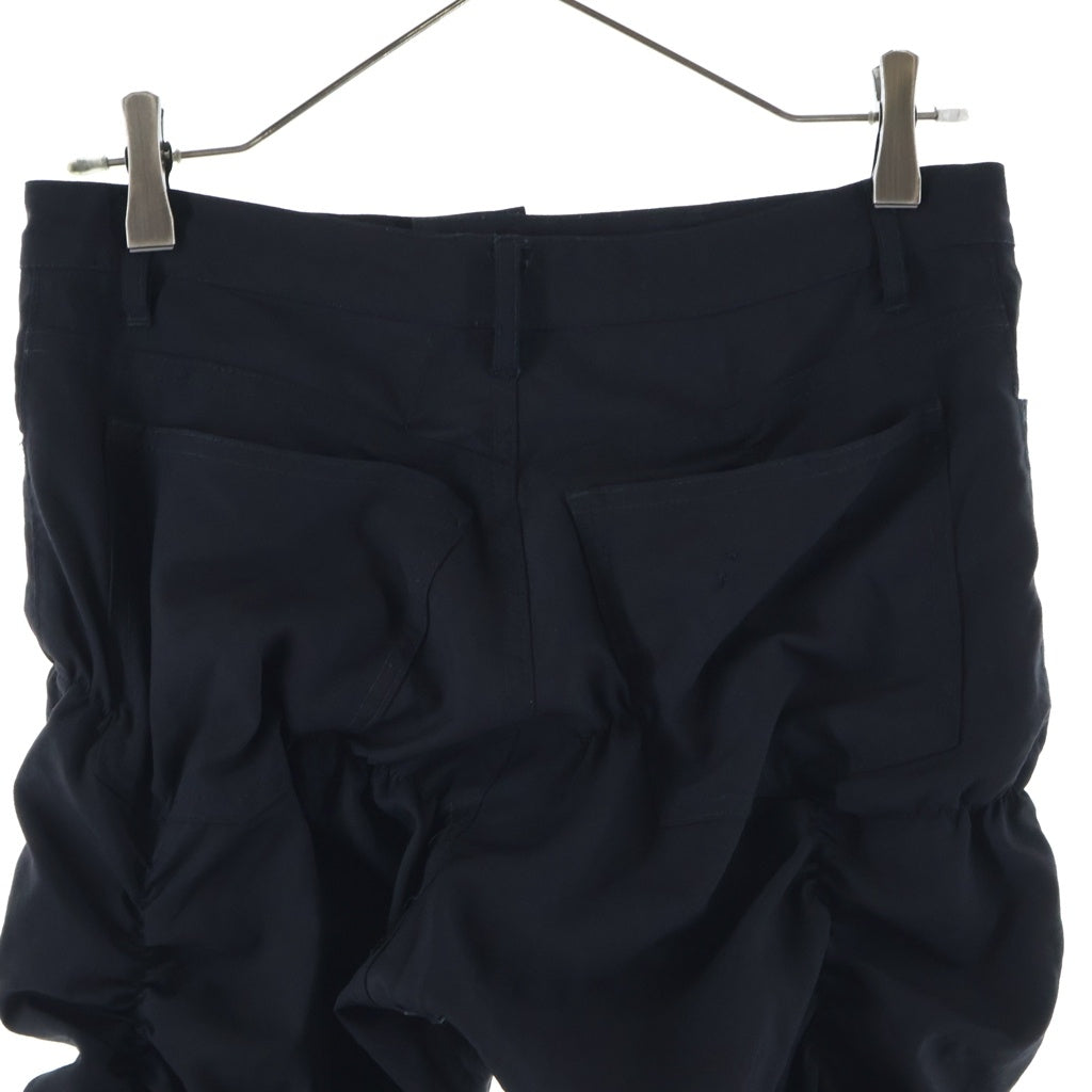 COMME des GARCONS HOMME PLUS(コムデギャルソンオムプリュス) ウールギャバ シャーリング スキニーパンツ ボトムス ブラック PM-P007