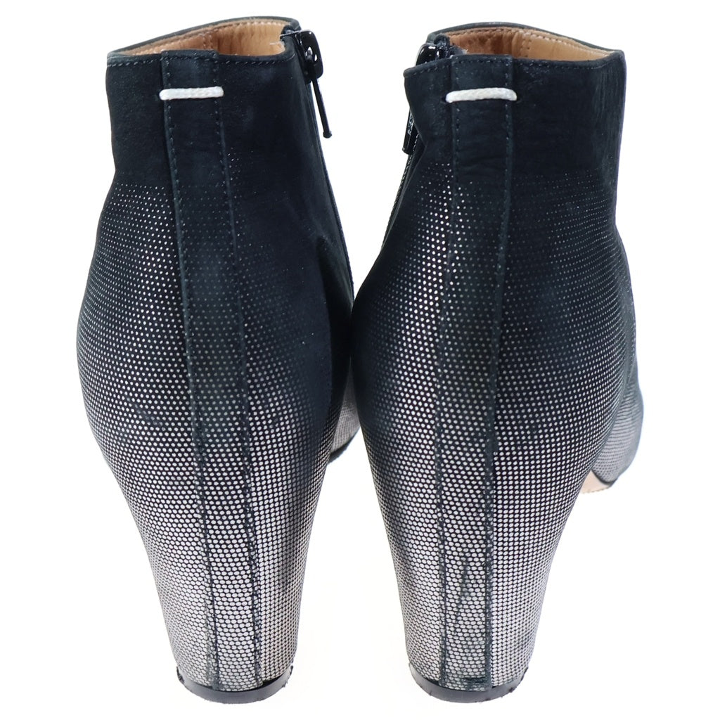 Maison Margiela(メゾンマルジェラ) Heeled Boots ヒールブーツ ブラック/シルバー レディース 38WP0375