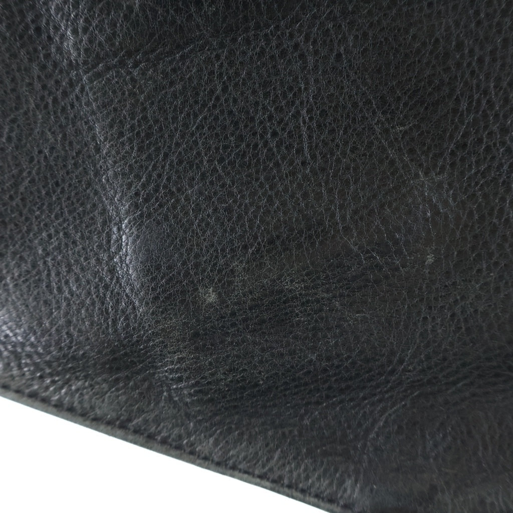 CHROME HEARTS(クロムハーツ) OLD CLASSIC 2B LTER オールド クロスボタン スクロールラベル レザーベスト ブラック
