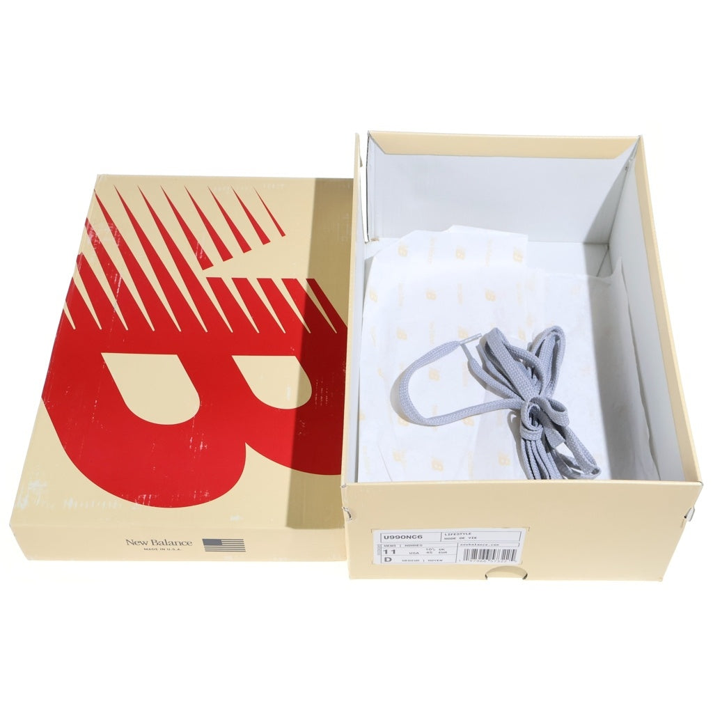 New Balance(ニューバランス) U990NC6 スエード ローカットスニーカー シューズ グレー