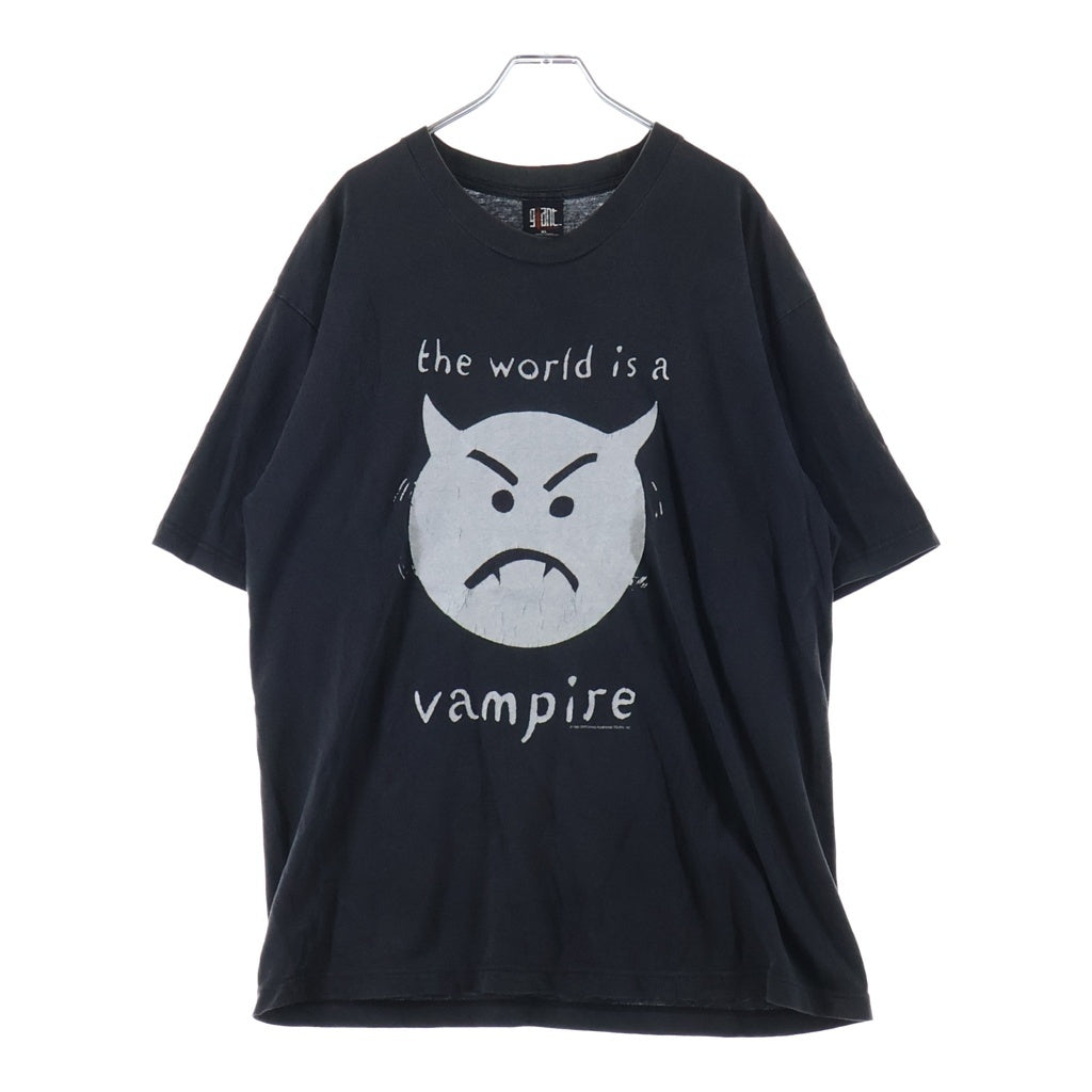 VINTAGE(ヴィンテージ) 90s SMASHING PUMPKINS 1996 THE WORLD IS VAMPIRE スマッシング・パンプキンズ 両面プリント 半袖Tシャツ カットソー ブラック