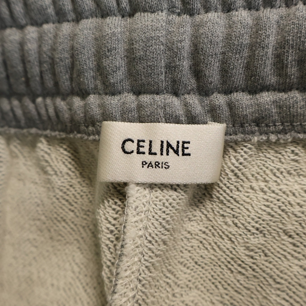 CELINE(セリーヌ) ロゴ刺繍 ドローコード スウェットパンツ グレー 2Z062670Q