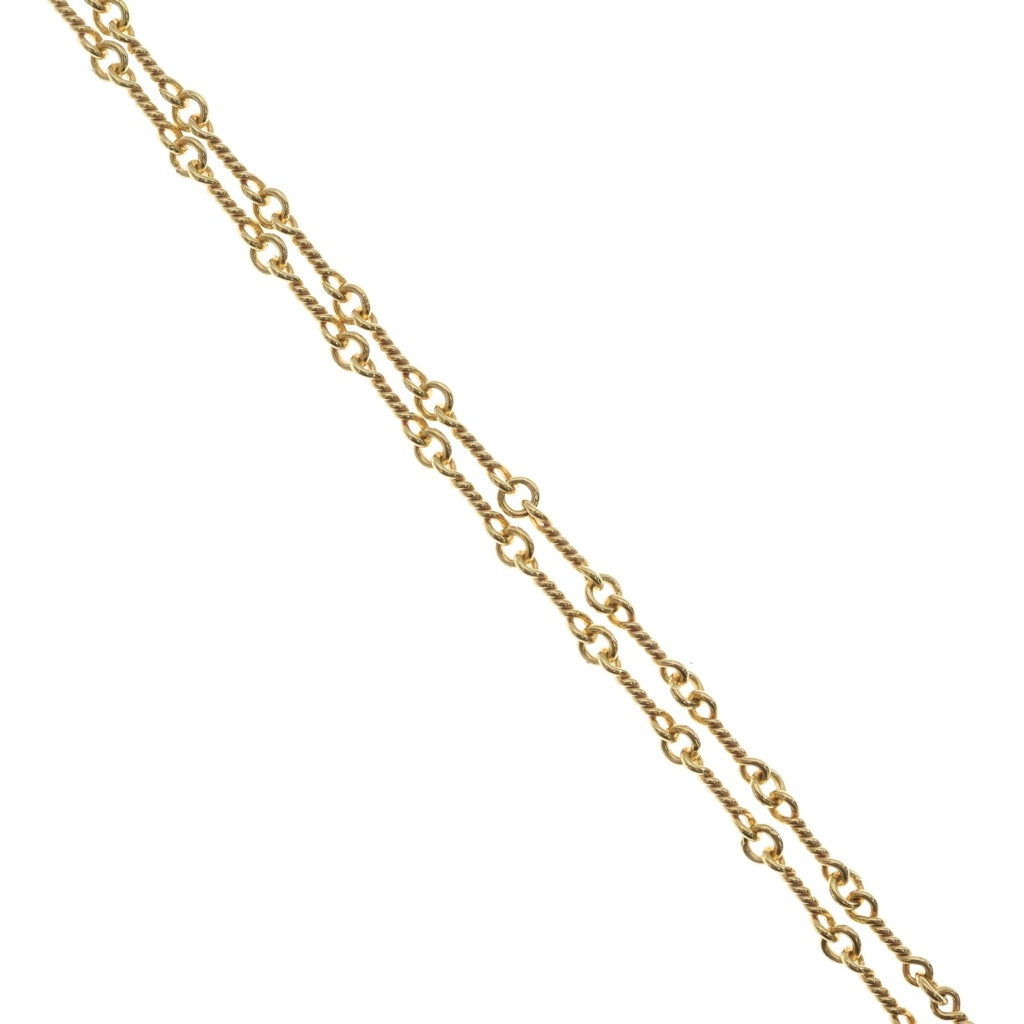 CHROME HEARTS(クロムハーツ) 22K NECKCHAIN T20 ツイストチェーンネックレス 20inch ゴールド BCA015